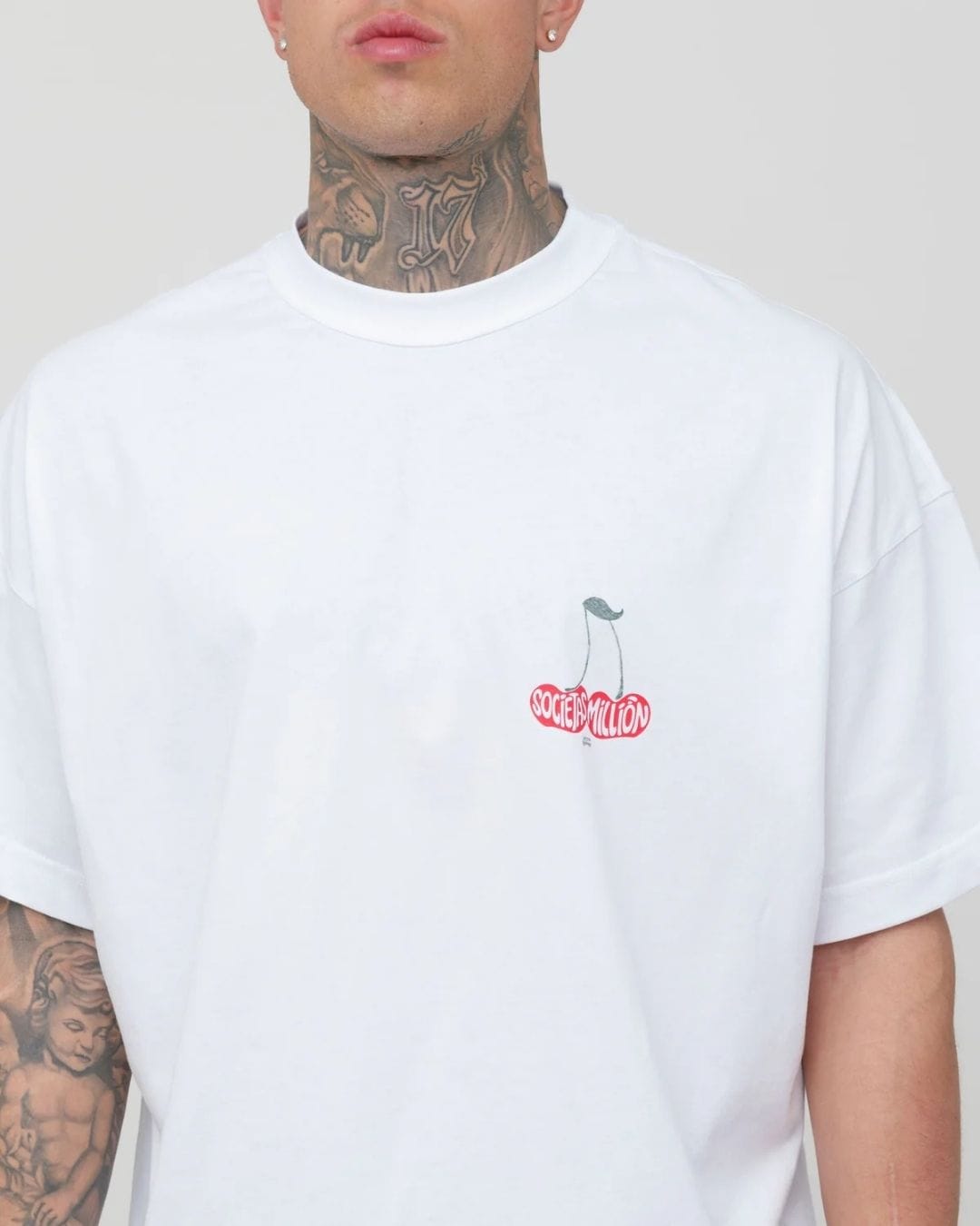 T-Shirt ciliege bianca