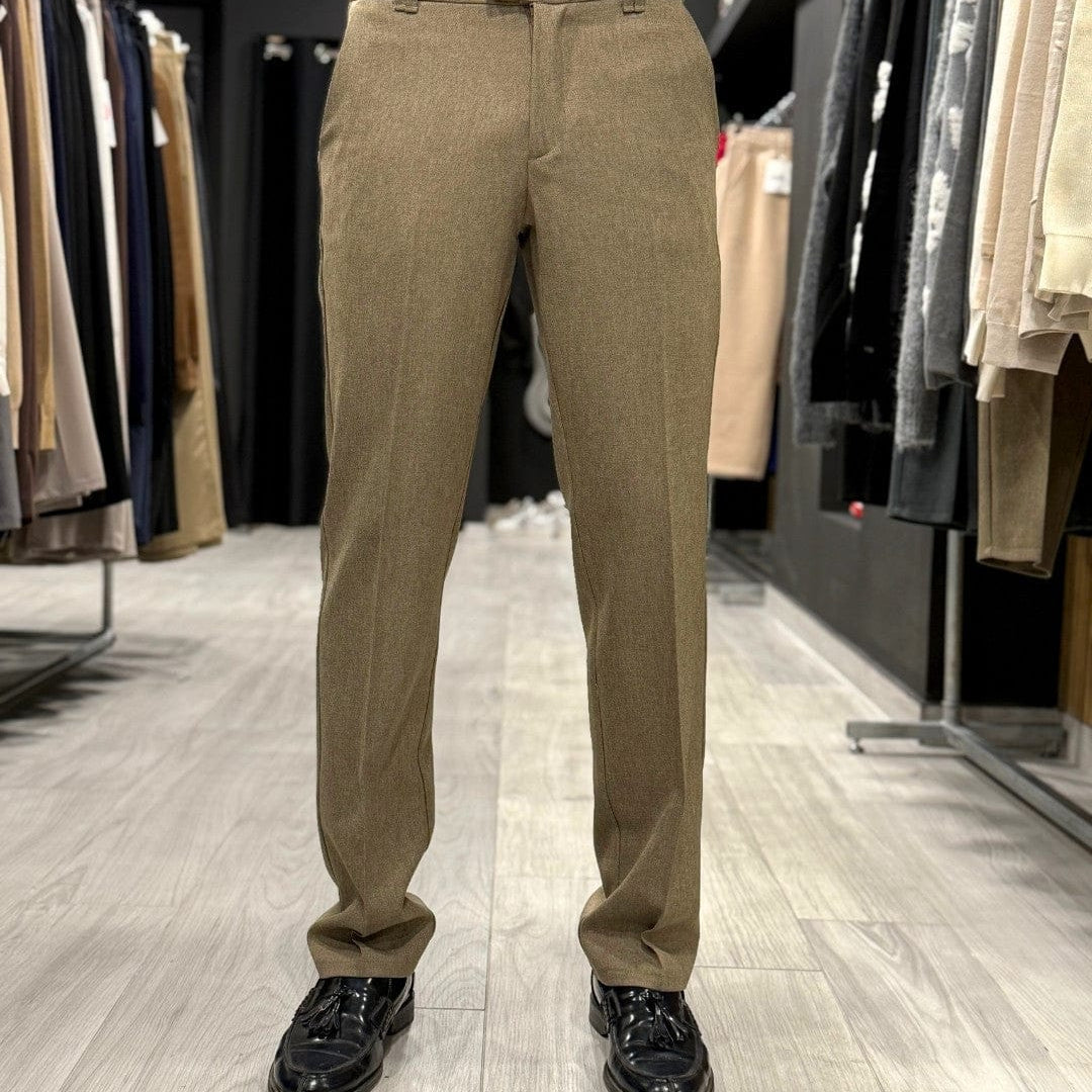 Panta zero negativo cammello