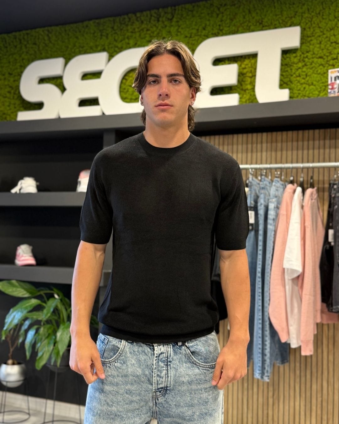 T-Shirt in maglia black