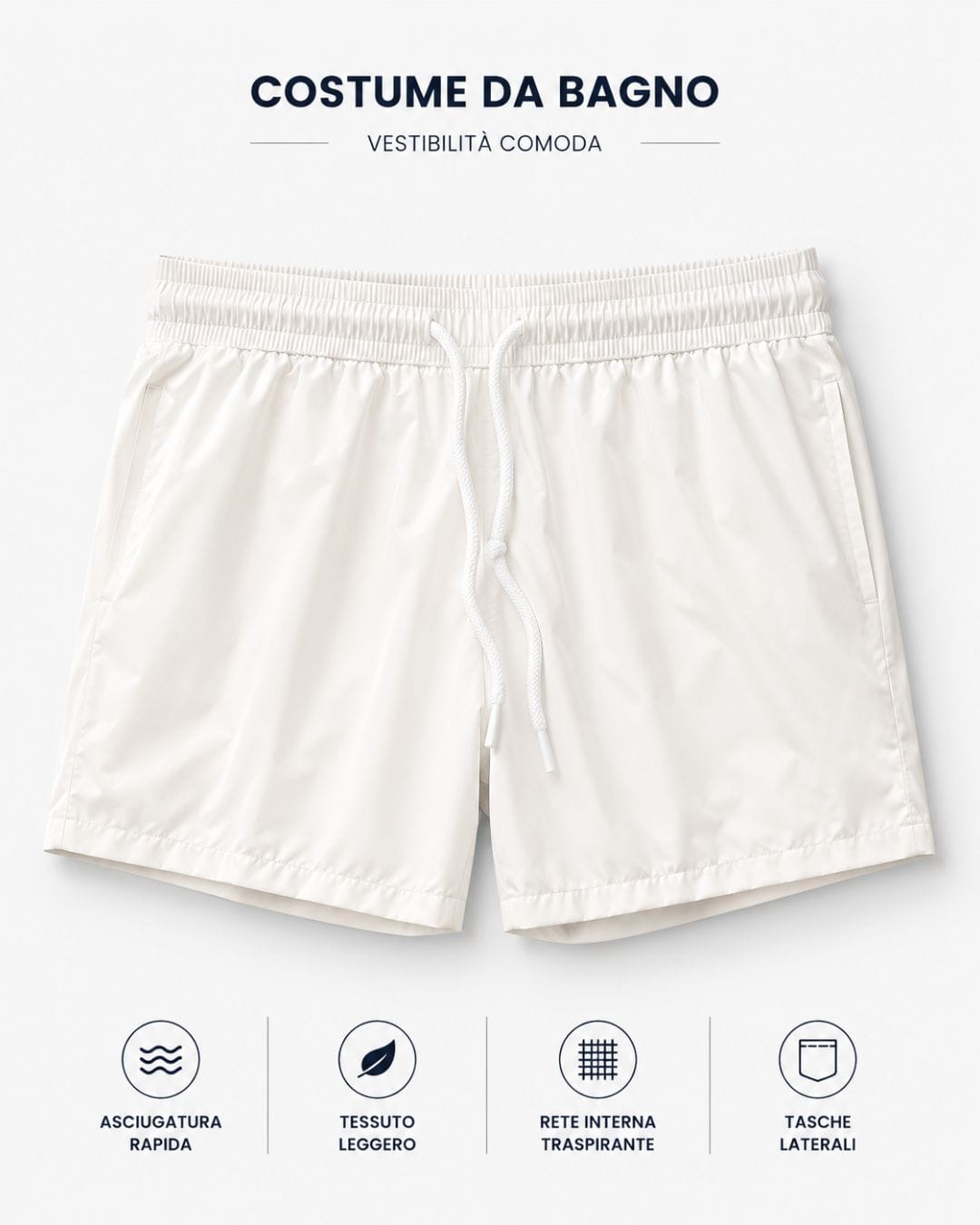 Costume da mare white