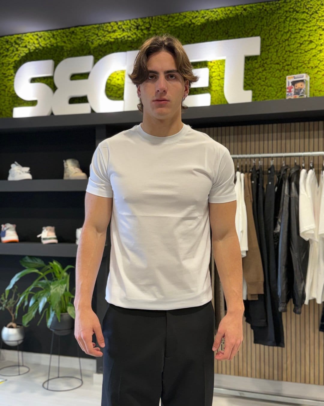 T-Shirt filo di scozia white