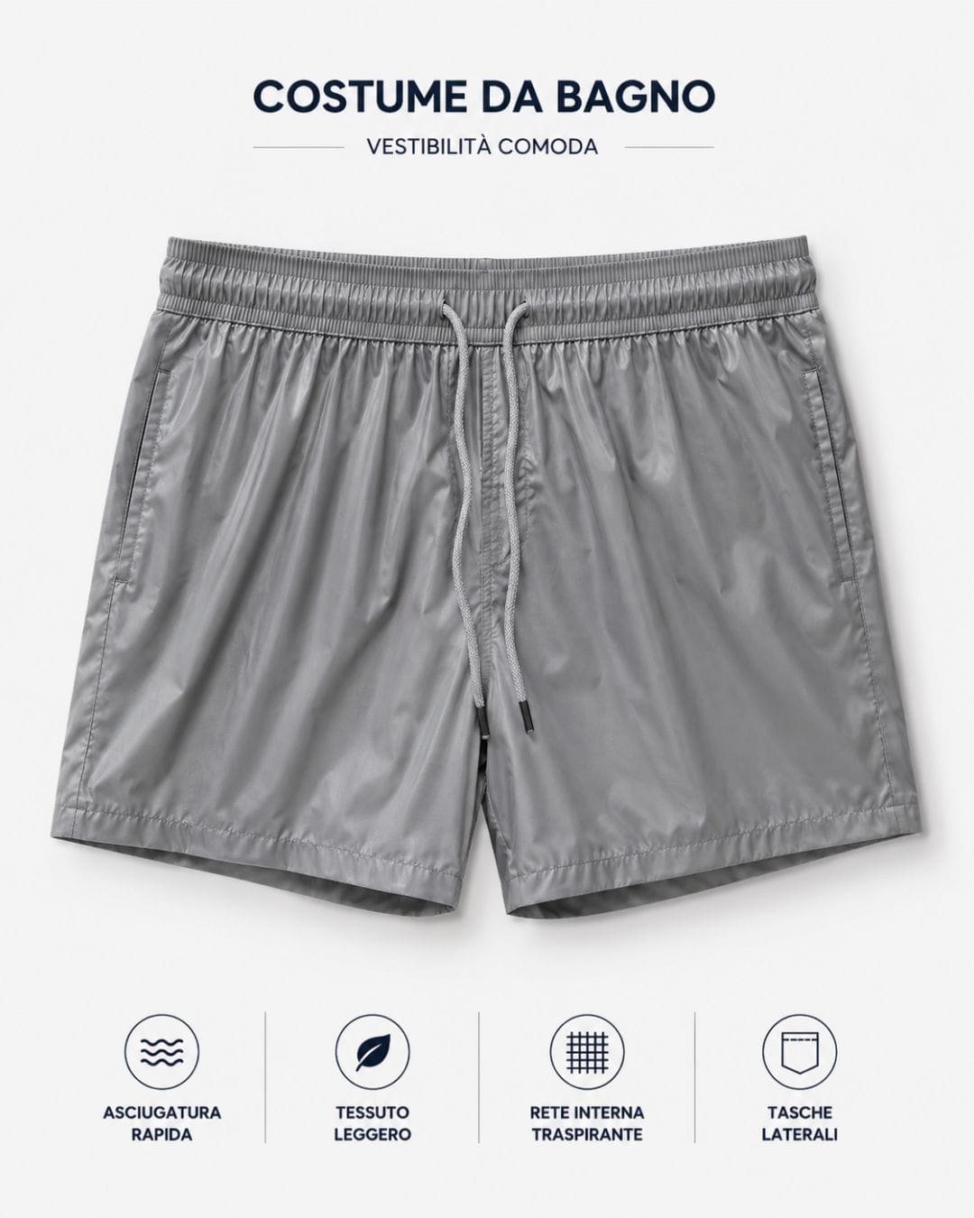 Costume da mare grey