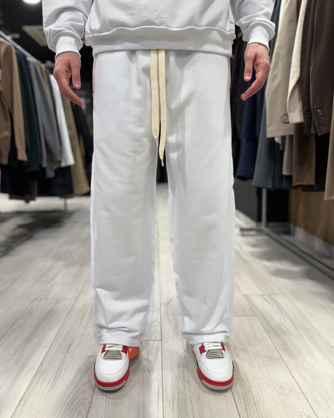 Panta tuta reverse white
