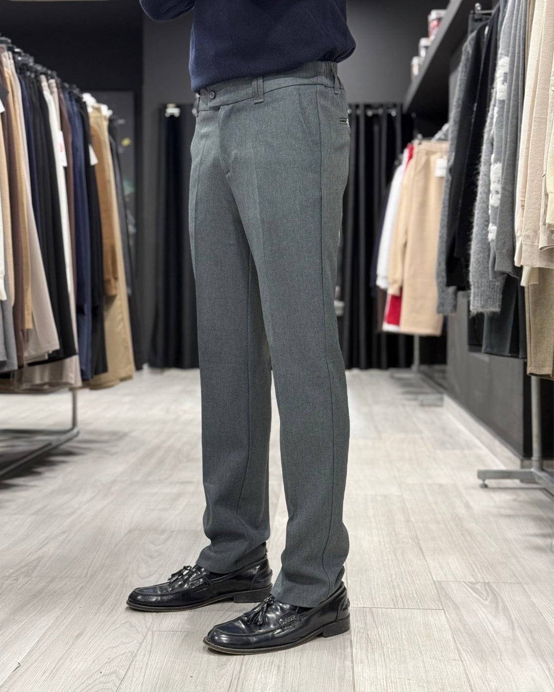 Panta zero negativo grigio