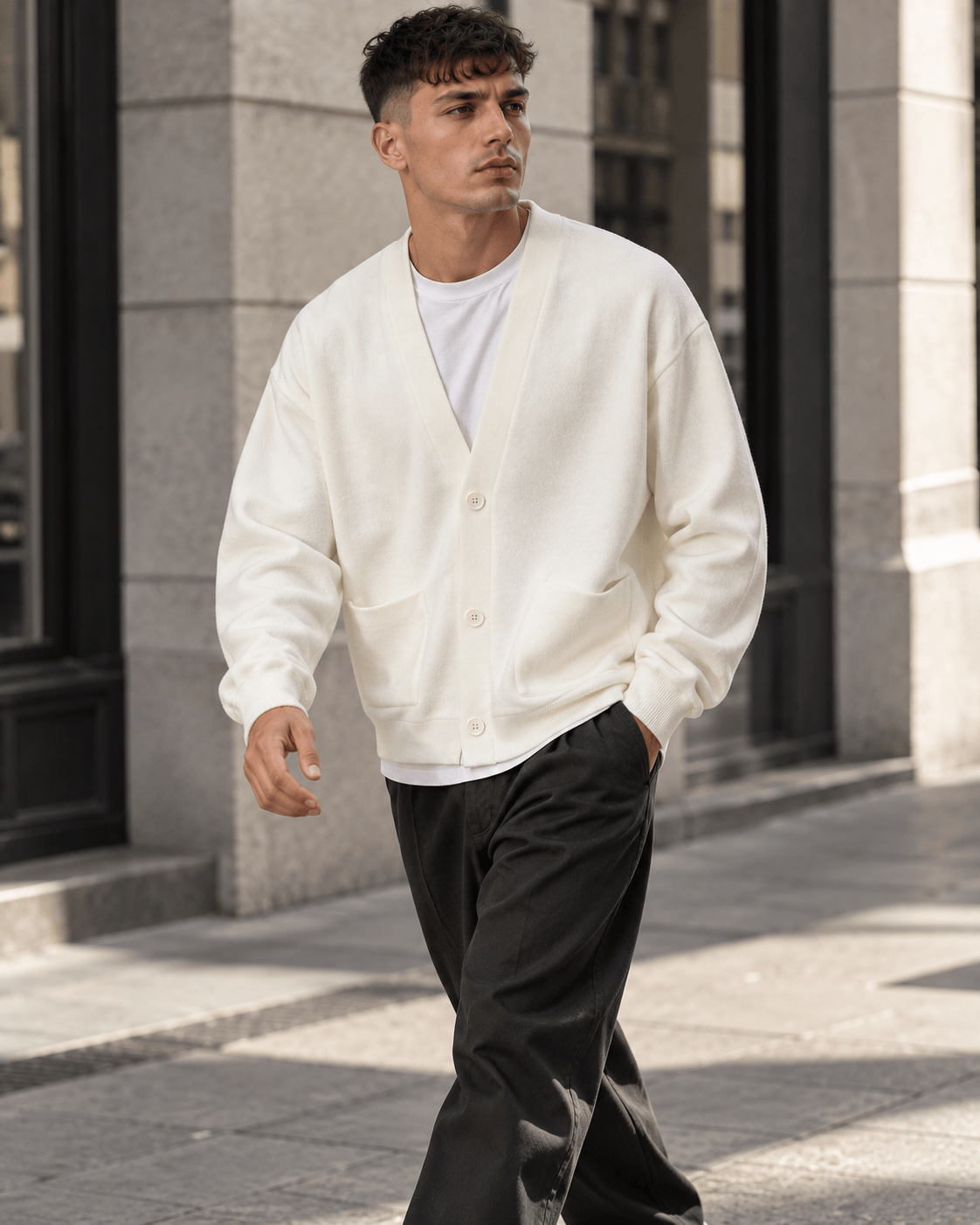 Cardigan Milano white