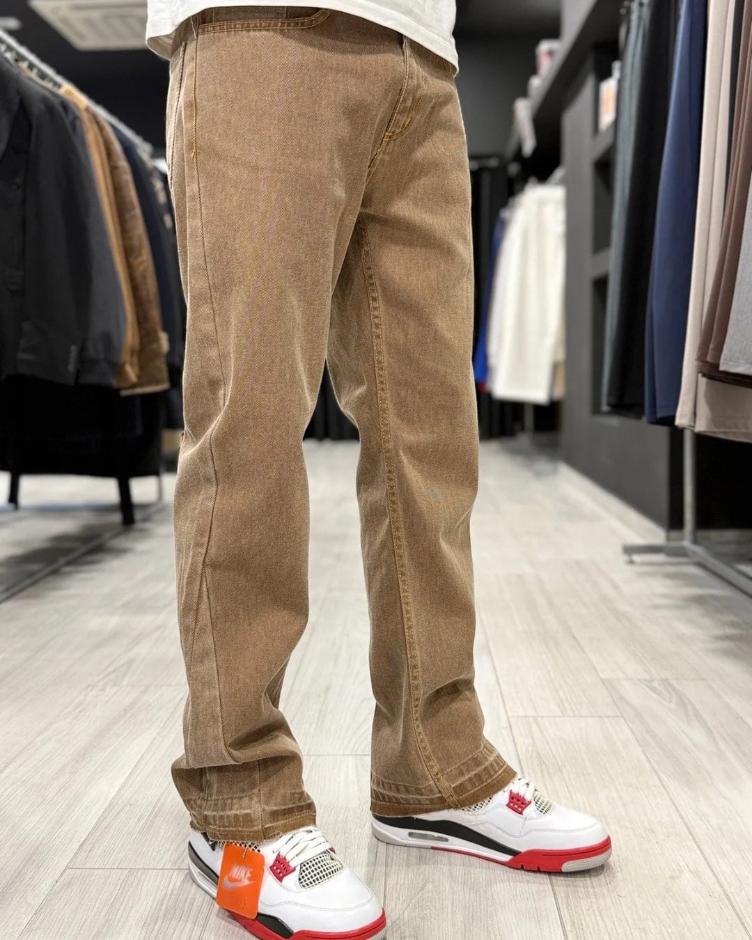 Jeans flare marrone