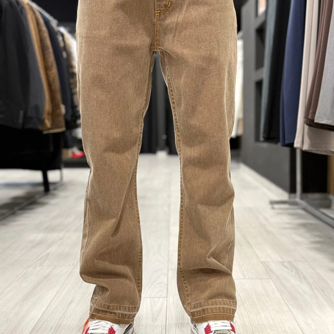 Jeans flare marrone