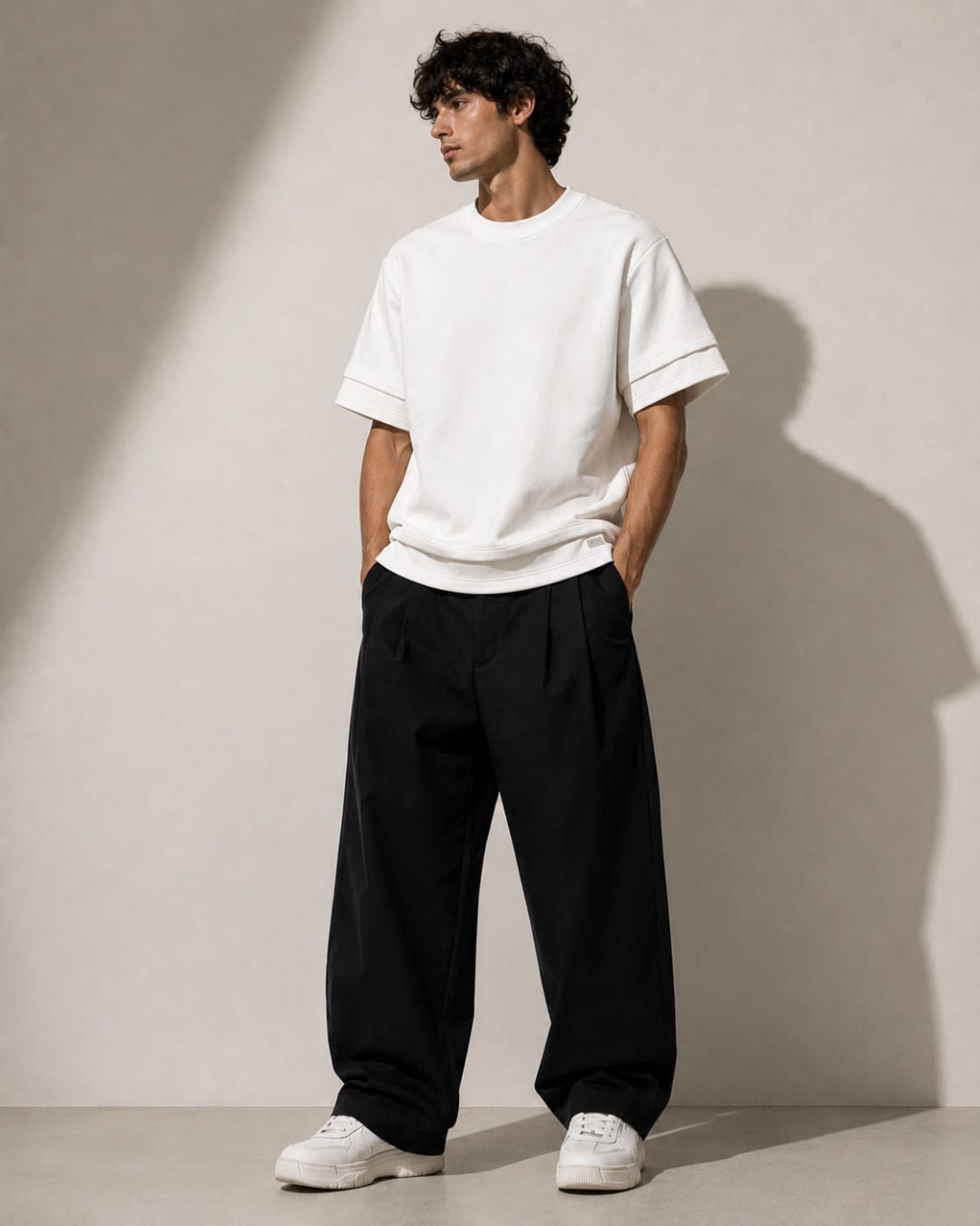 T-Shirt Double Shirt Bianco