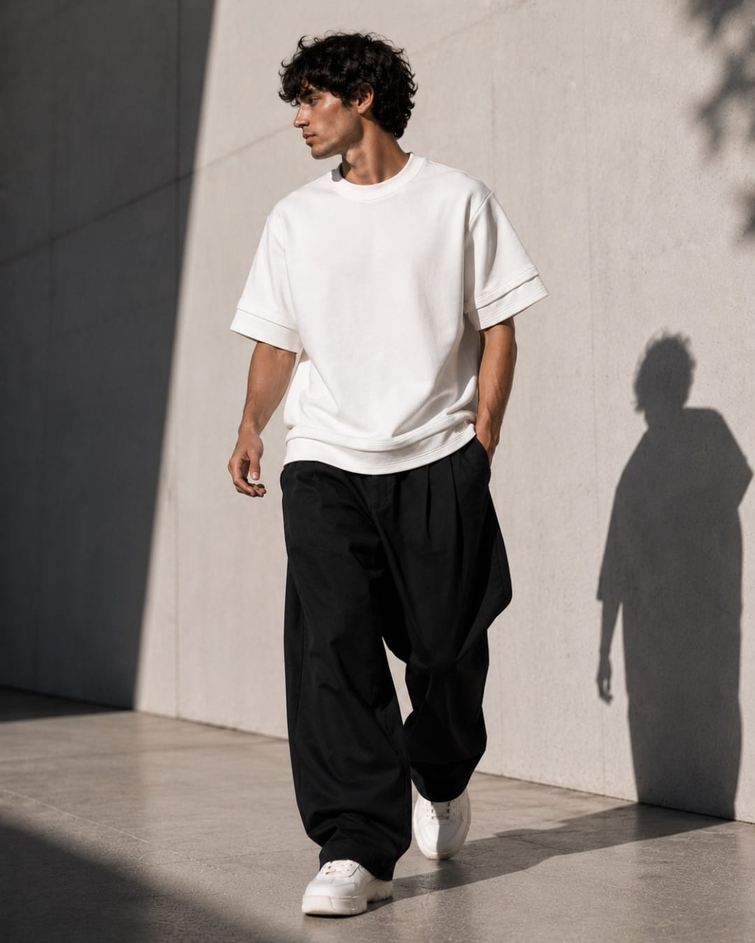 T-Shirt Double Shirt Bianco