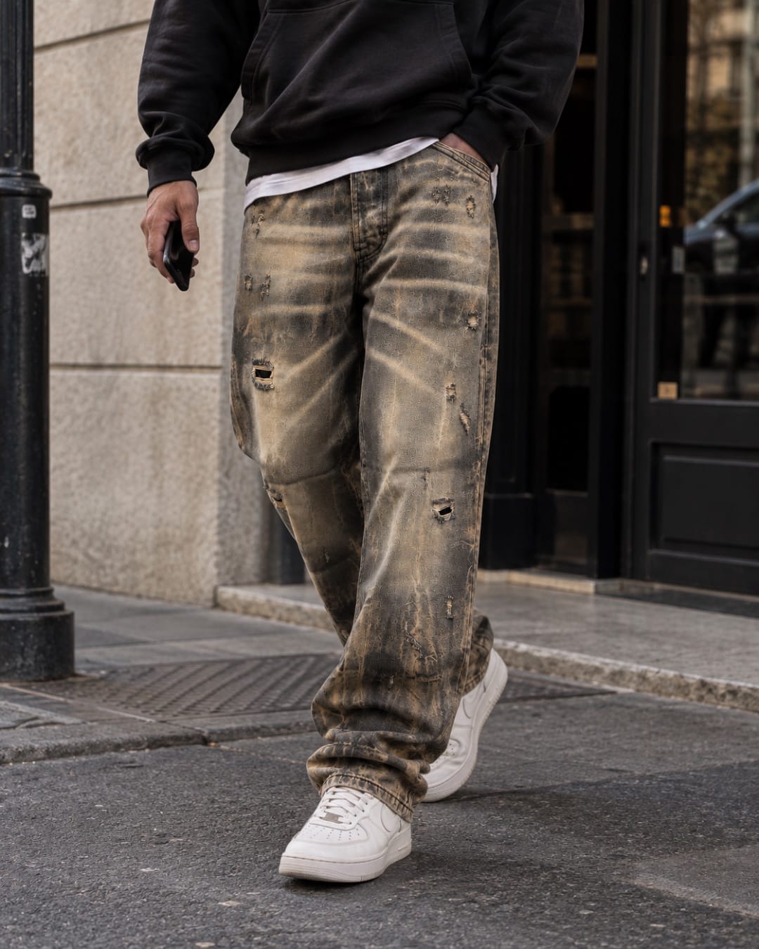 Jeans Psalms washed grey