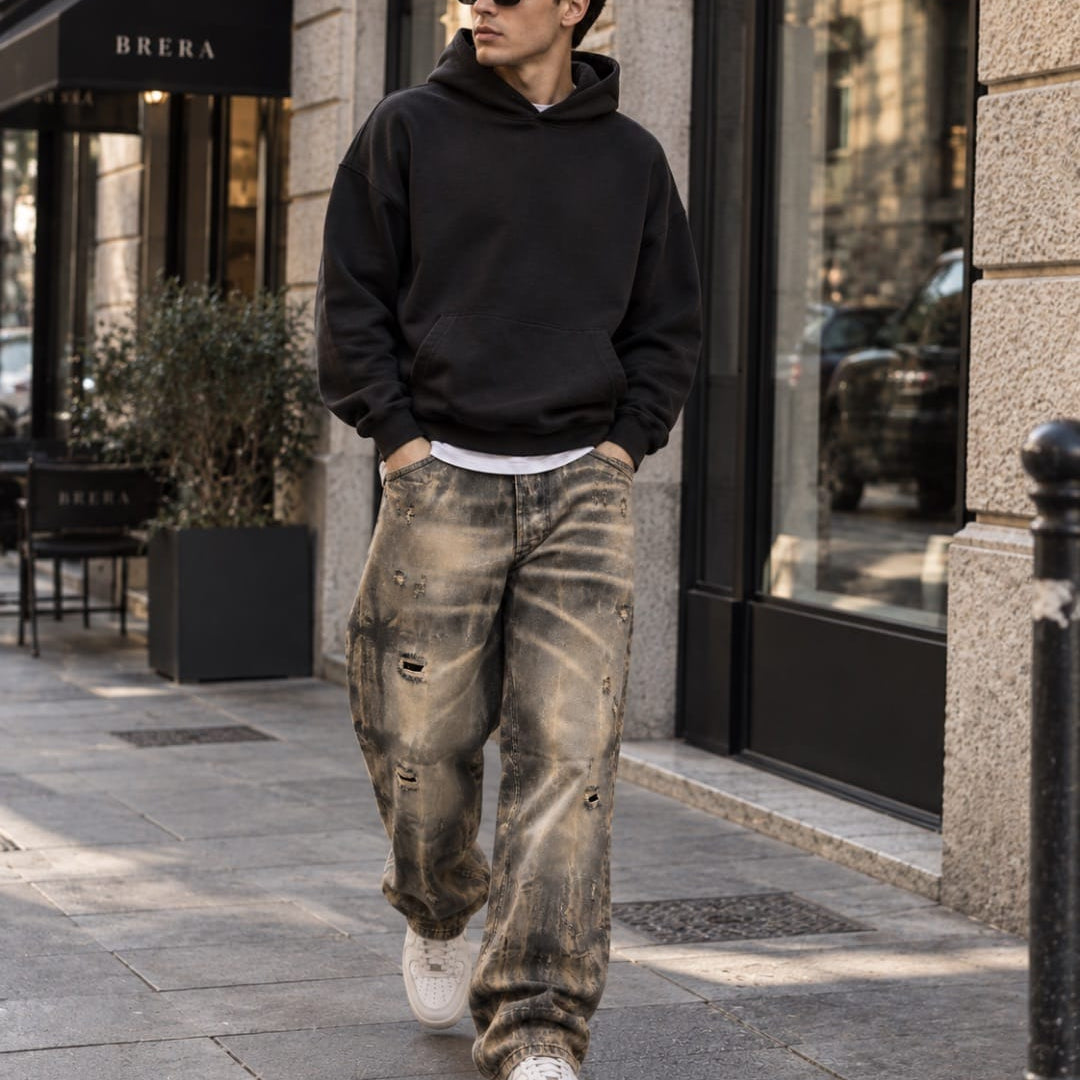 Jeans Psalms washed grey