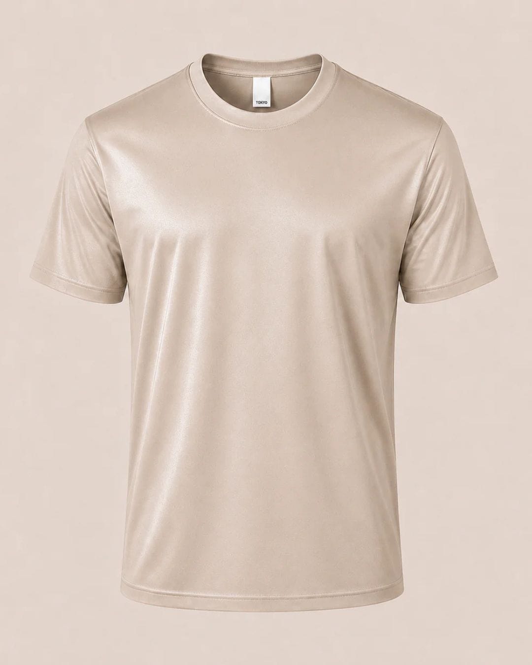 T-Shirt filo di scozia beige tokyo