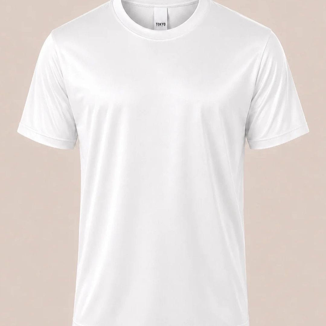 T-Shirt filo di scozia bianca tokyo