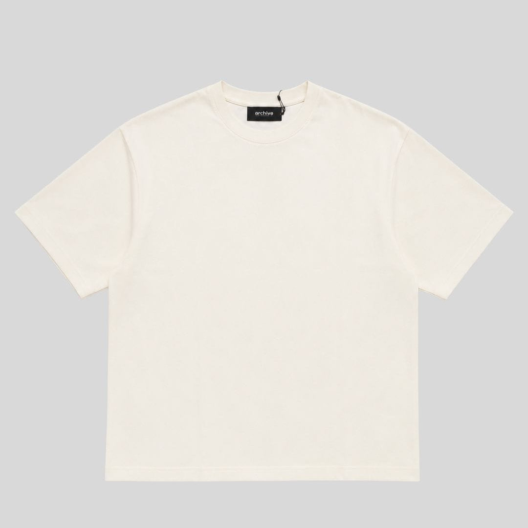 T-Shirt Over Crop Crema American Jersey