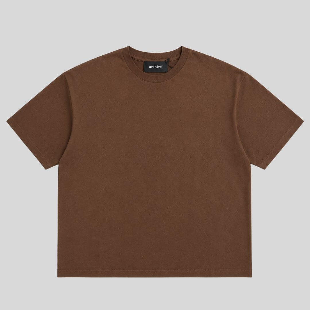 T-Shirt Over Crop Moka American Jersey