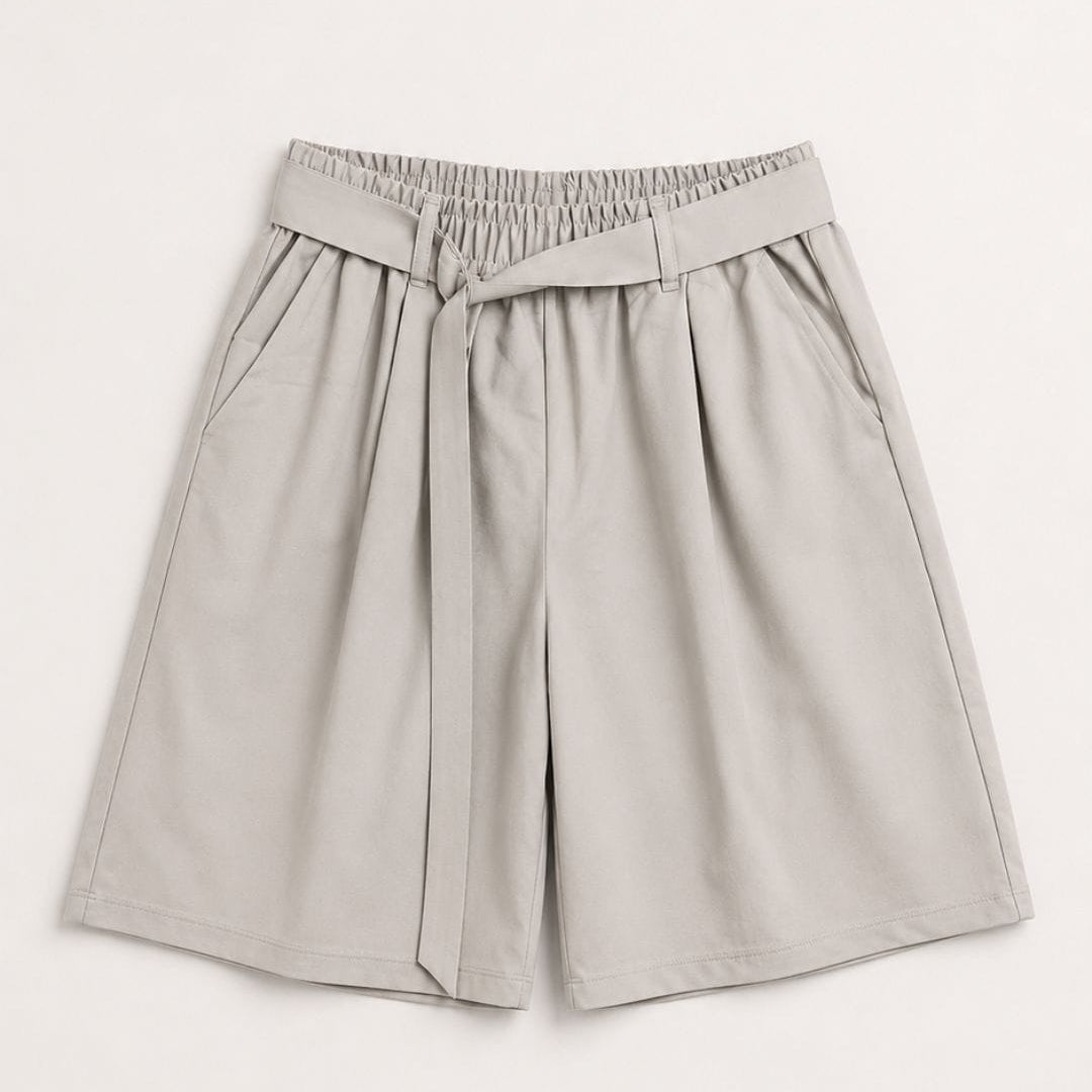 Bermuda con cinturino grigio