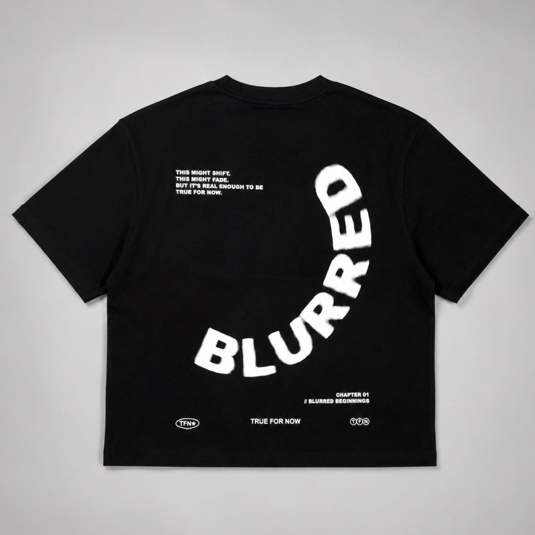 T-Shirt Blurred Black