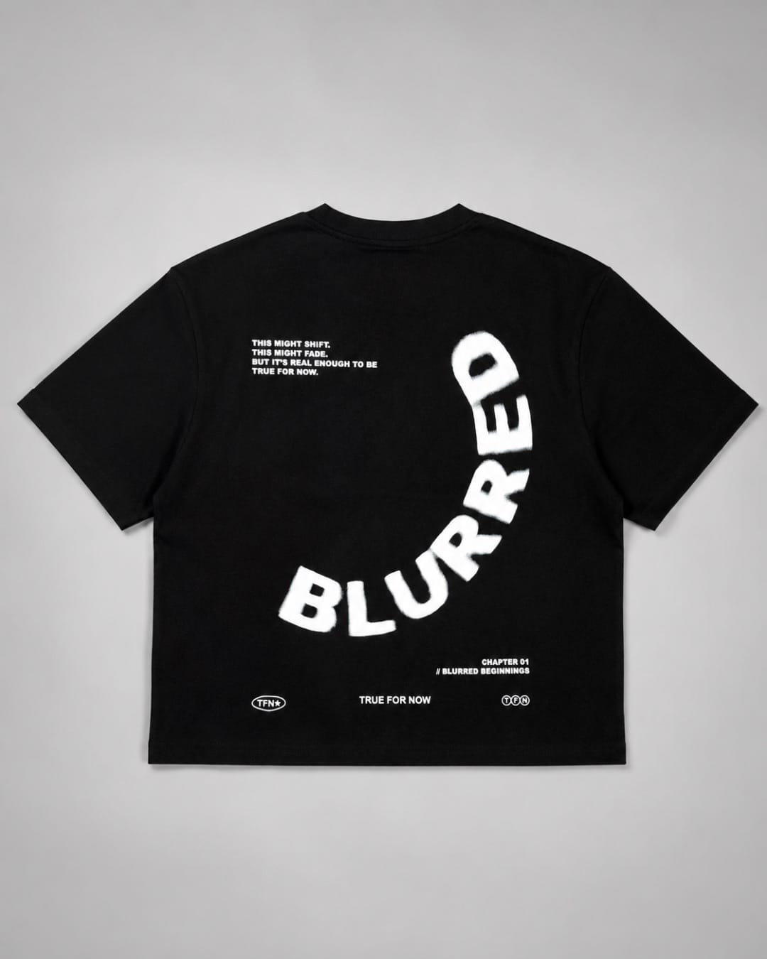 T-Shirt Blurred Black